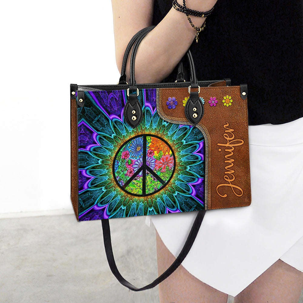 Personalized Hippie Soul 1 Leather Bag - Women's Pu Leather Bag - Best Mother's Day Gifts