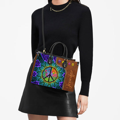 Personalized Hippie Soul 1 Leather Bag - Women's Pu Leather Bag - Best Mother's Day Gifts