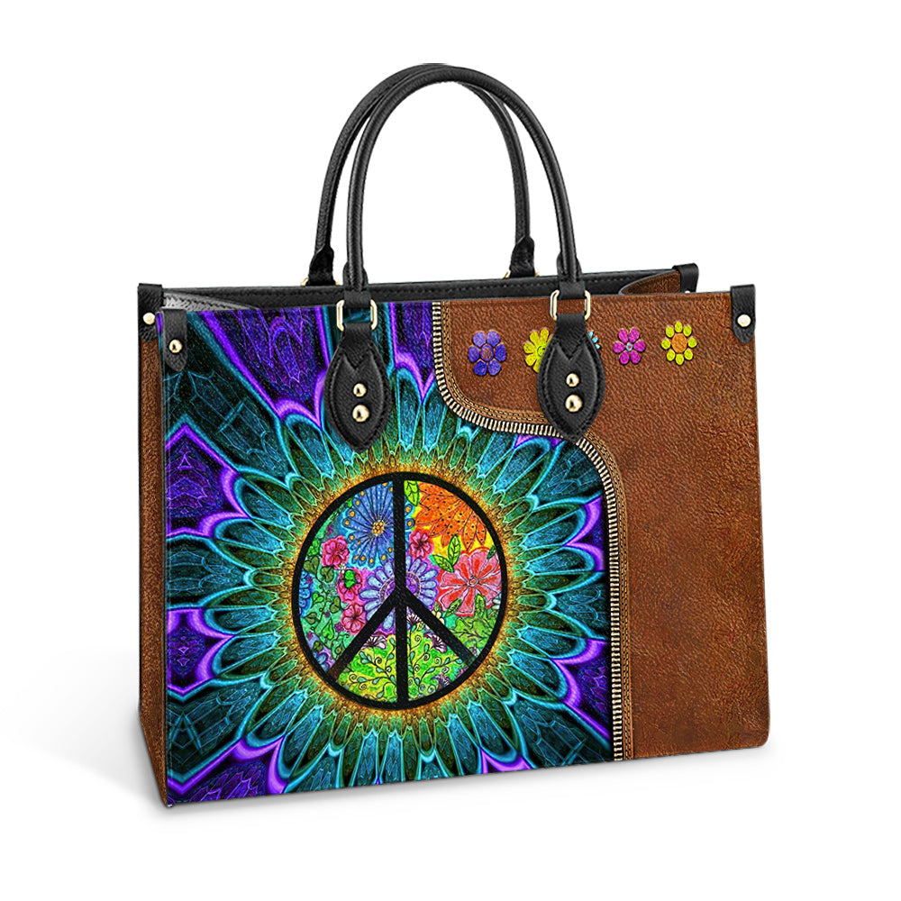 Personalized Hippie Soul 1 Leather Bag - Women's Pu Leather Bag - Best Mother's Day Gifts