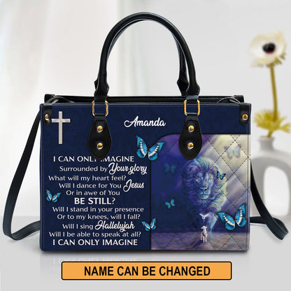 Personalized I Can Only Imagine Unique Leather Bag - Christian Pu Leather Bags For Women