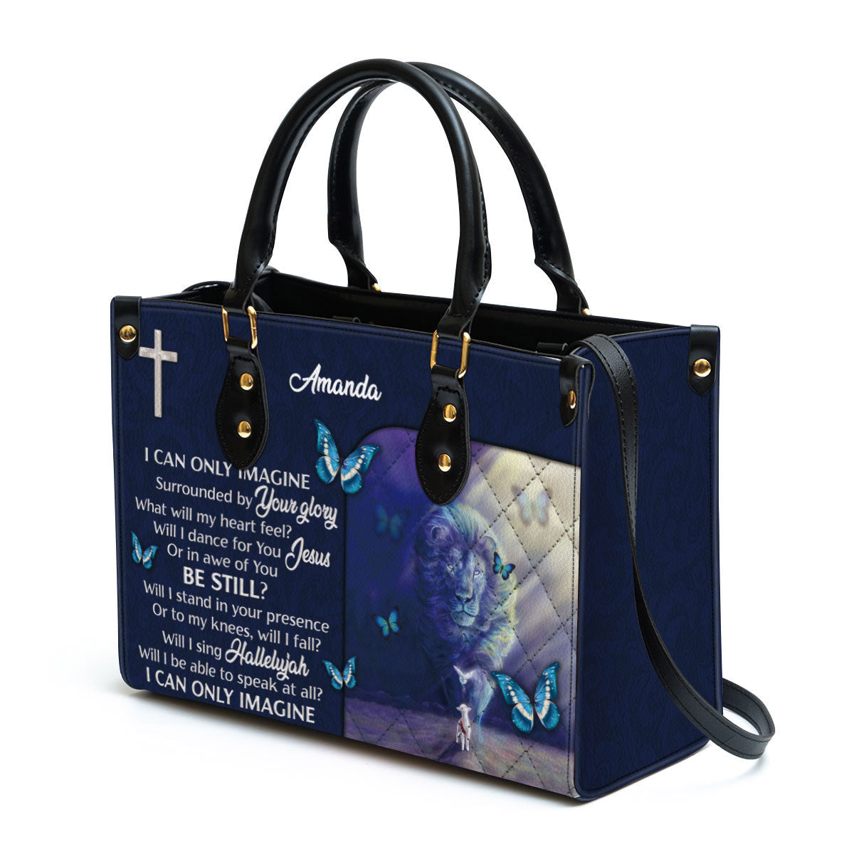 Personalized I Can Only Imagine Unique Leather Bag - Christian Pu Leather Bags For Women