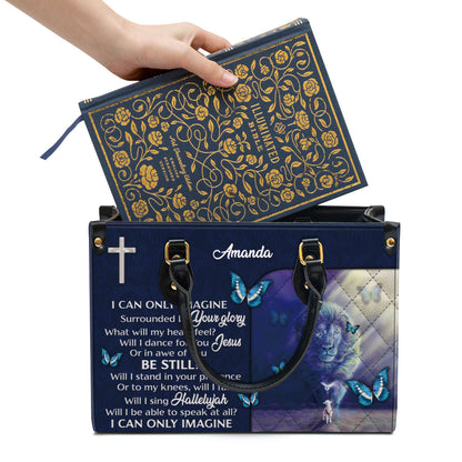 Personalized I Can Only Imagine Unique Leather Bag - Christian Pu Leather Bags For Women