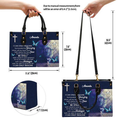 Personalized I Can Only Imagine Unique Leather Bag - Christian Pu Leather Bags For Women