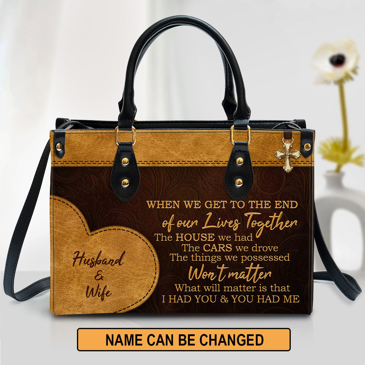Personalized I Had You And You Had Me Lovely Leather Bag - Christian Pu Leather Bags For Women