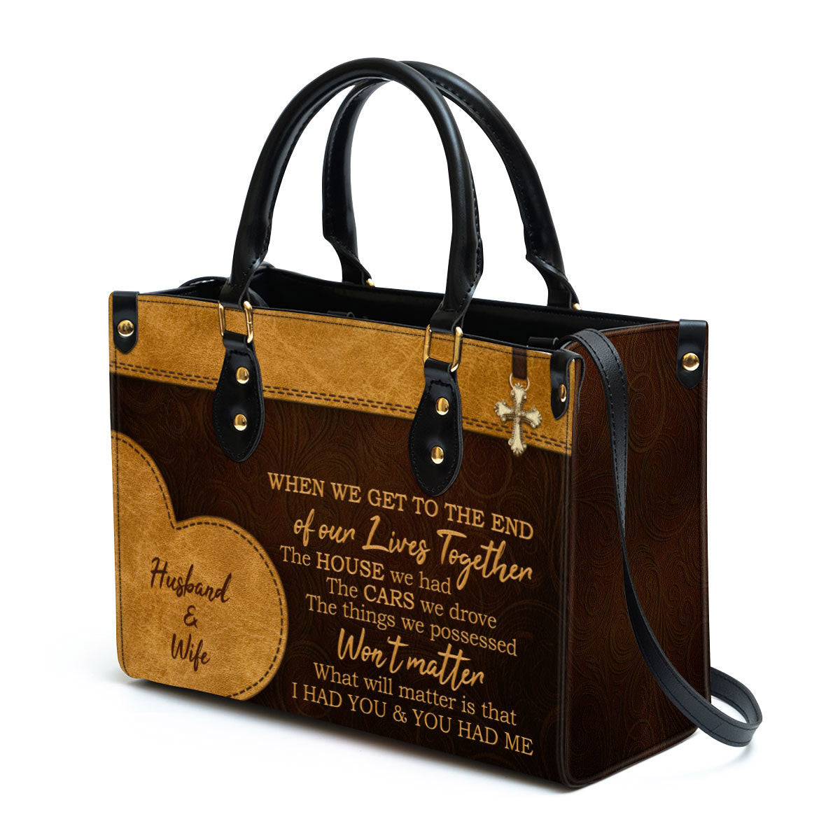 Personalized I Had You And You Had Me Lovely Leather Bag - Christian Pu Leather Bags For Women