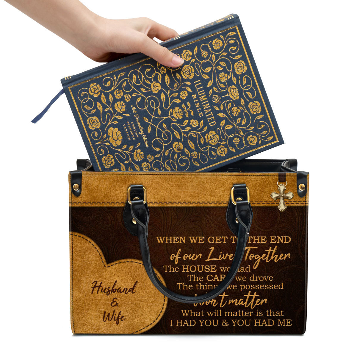 Personalized I Had You And You Had Me Lovely Leather Bag - Christian Pu Leather Bags For Women