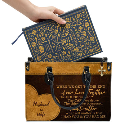 Personalized I Had You And You Had Me Lovely Leather Bag - Christian Pu Leather Bags For Women