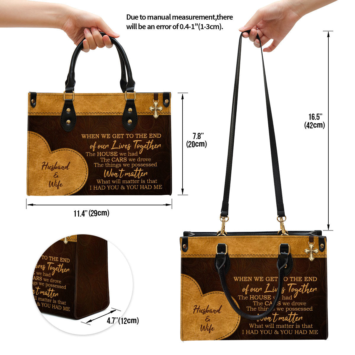 Personalized I Had You And You Had Me Lovely Leather Bag - Christian Pu Leather Bags For Women