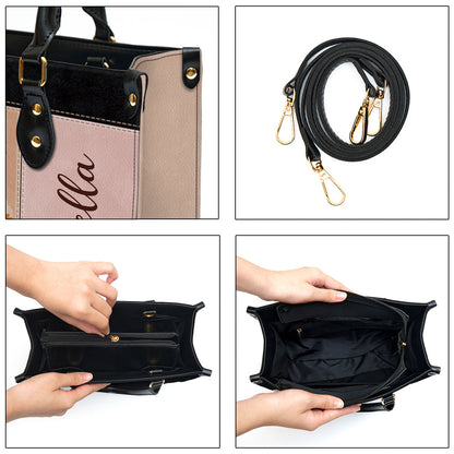 Personalized I Put My Faith In God Leather Bag - Christian Pu Leather Bags For Women