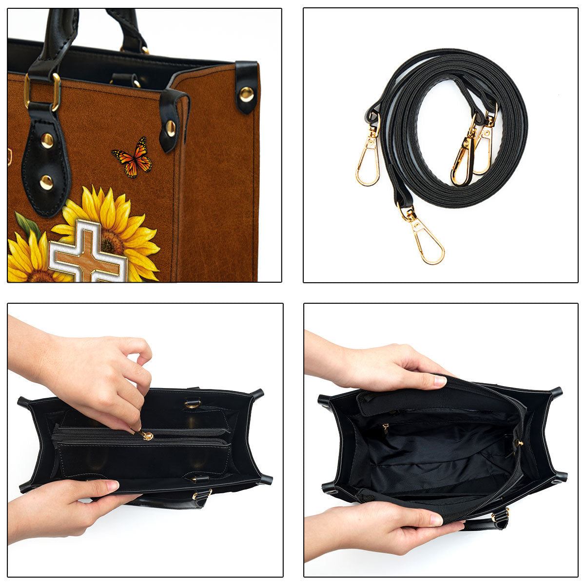 Personalized I Will Be Glad And Rejoice In You Gorgeous Leather Bag - Christian Pu Leather Bags For Women