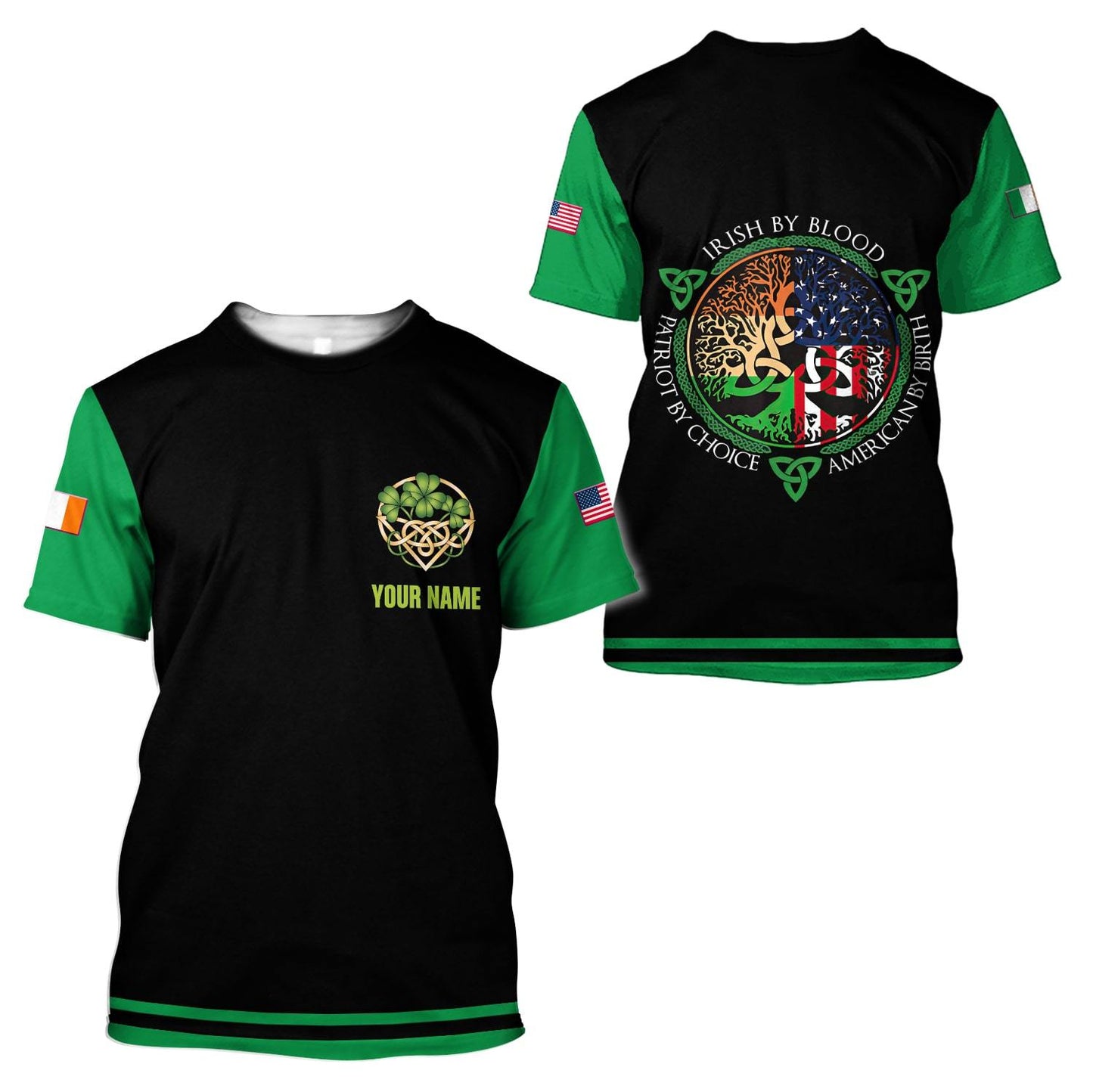 Personalized Irish St Patrick Day 1 3d Print Tee Shirts - St Patricks Day 3D Shirts for Men & Women