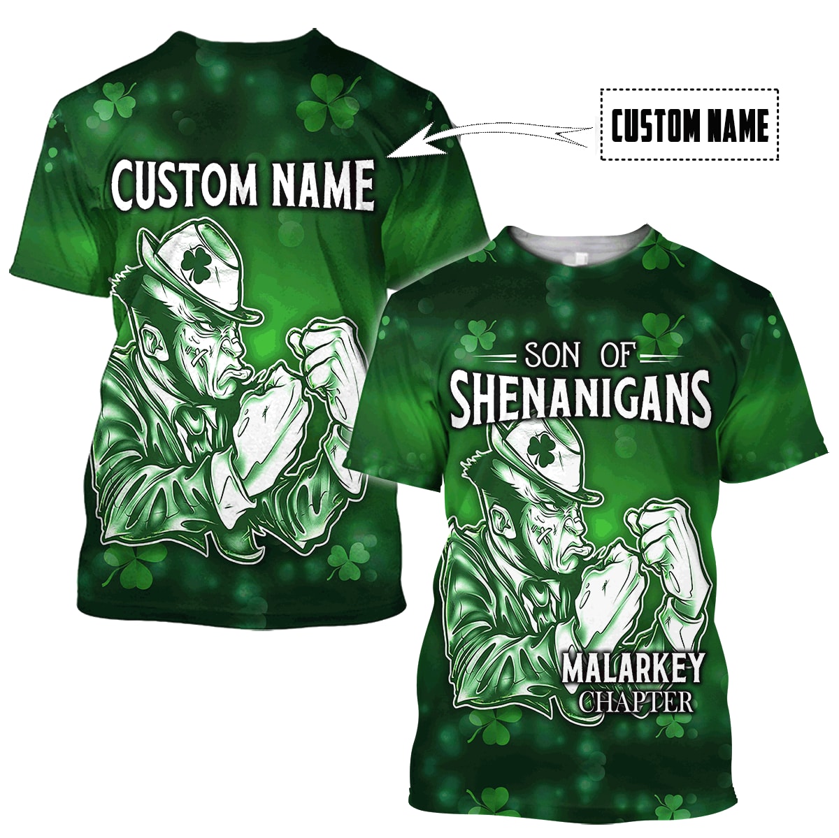 Personalized Irish St Patrick Day 3d Printed Shirts - St Patricks Day 3D Shirts for Men & Women