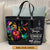 Personalized Large Leather Tote Bag For I Know The Plans I Have For You - Spiritual Gifts For Christian Women
