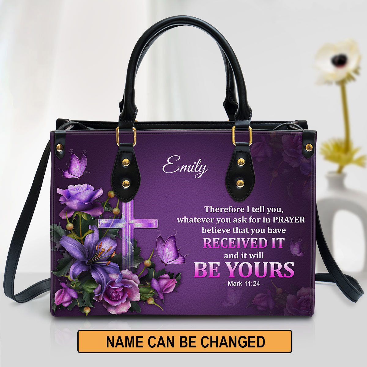 Personalized Leather Bag For Women - Believe That You Have Received It Leather Bag Leather Bag - Christian Gifts for Women