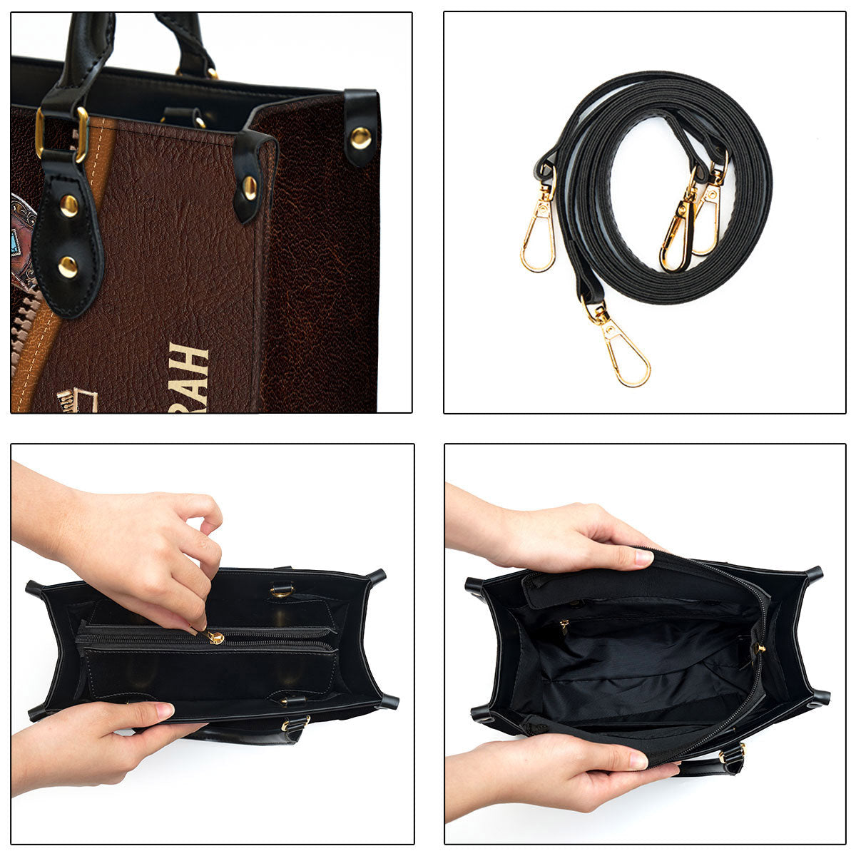 Personalized Leather Bag For Women - God Calls You Beautiful Leather Bag Leather Bag - Christian Gifts for Women