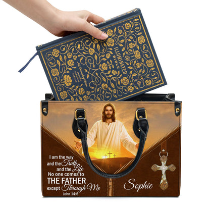 Personalized Leather Bag For Women - I Am The Way And The Truth And The Life Leather Bag Leather Bag - Christian Gifts for Women