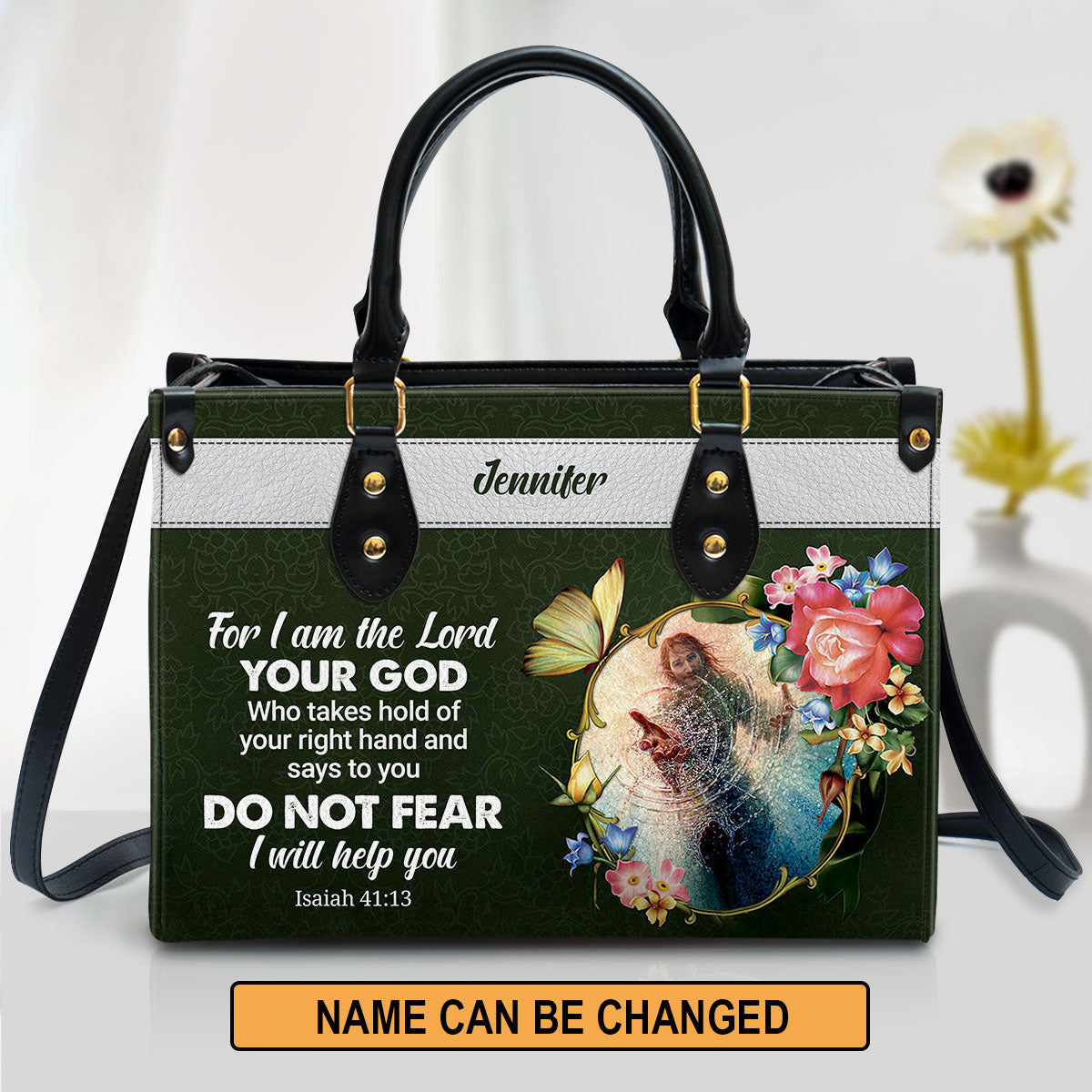 Personalized Leather Bag For Women - I Will Help You Leather Bag Leather Bag - Christian Gifts for Women