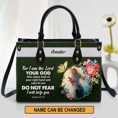 Personalized Leather Bag For Women - I Will Help You Leather Bag Leather Bag - Christian Gifts for Women