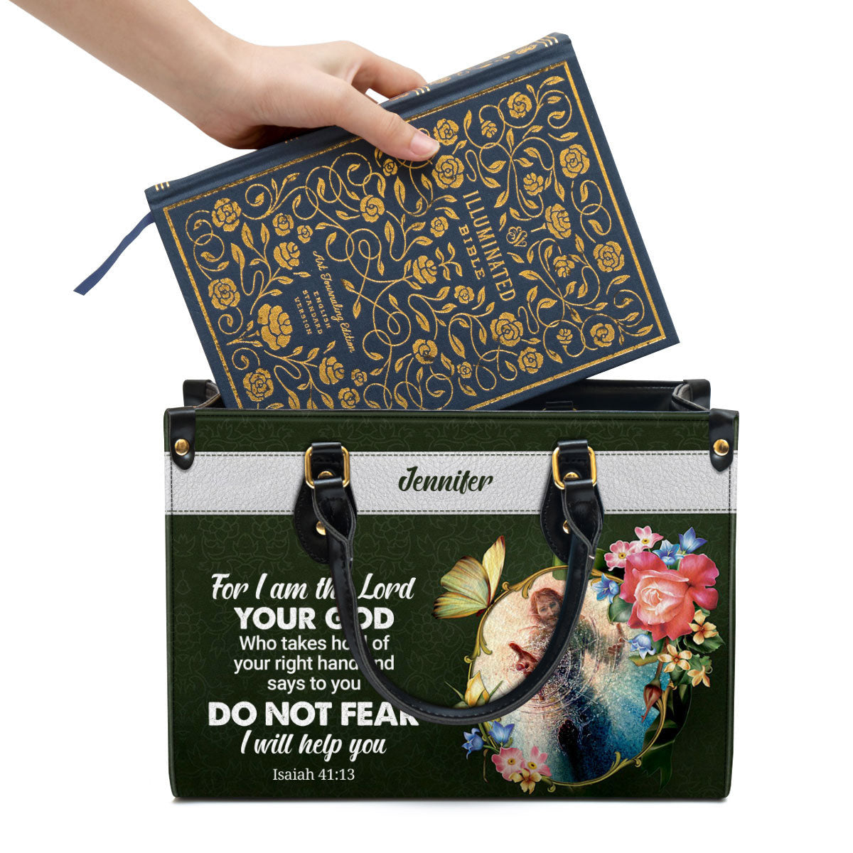 Personalized Leather Bag For Women - I Will Help You Leather Bag Leather Bag - Christian Gifts for Women