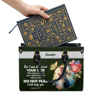 Personalized Leather Bag For Women - I Will Help You Leather Bag Leather Bag - Christian Gifts for Women