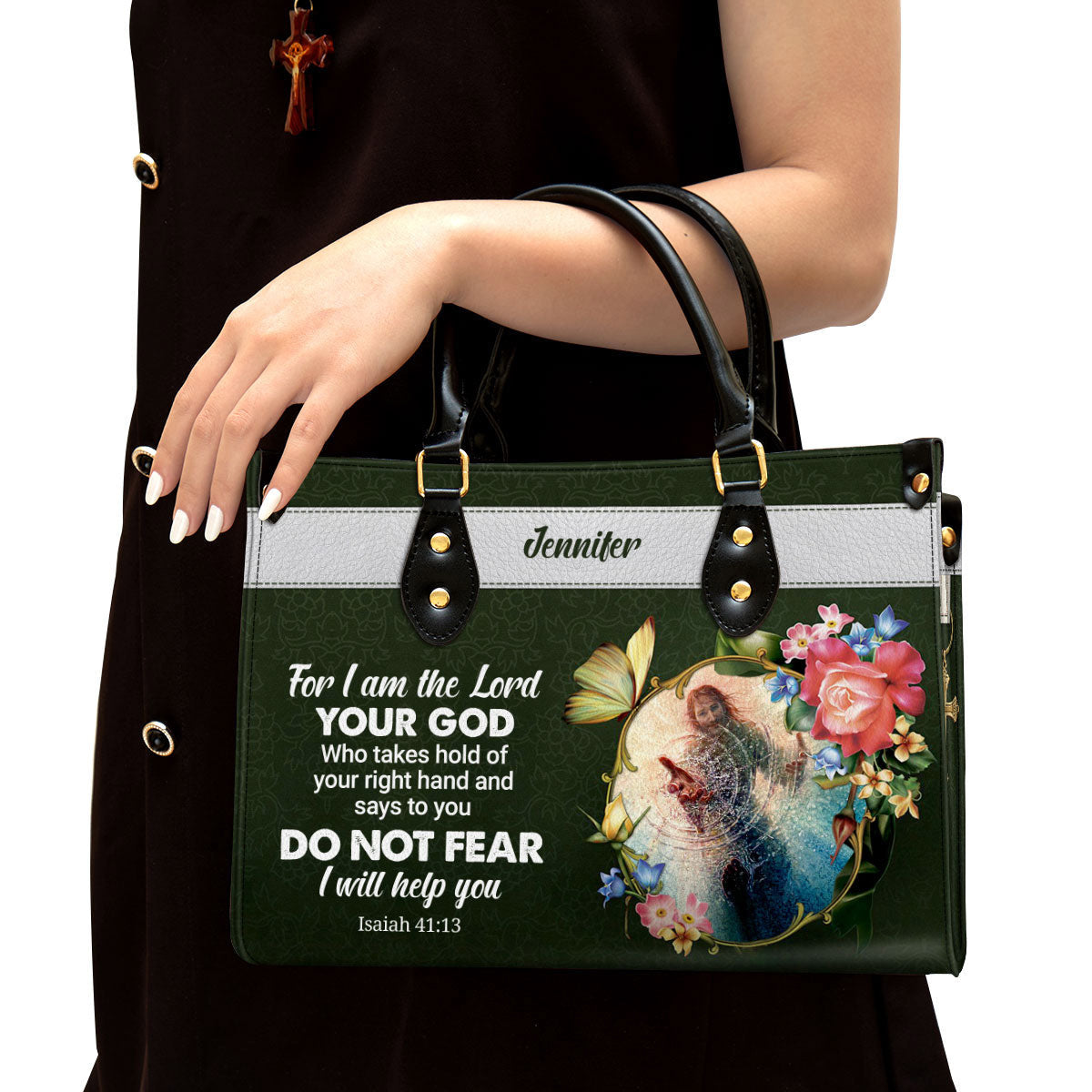 Personalized Leather Bag For Women - I Will Help You Leather Bag Leather Bag - Christian Gifts for Women