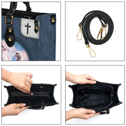 Personalized Leather Bag For Women - Peace Be With You Leather Bag Leather Bag - Christian Gifts for Women