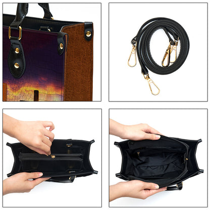 Personalized Leather Bag For Women - Rise Up And Pray Leather Bag Leather Bag - Christian Gifts for Women