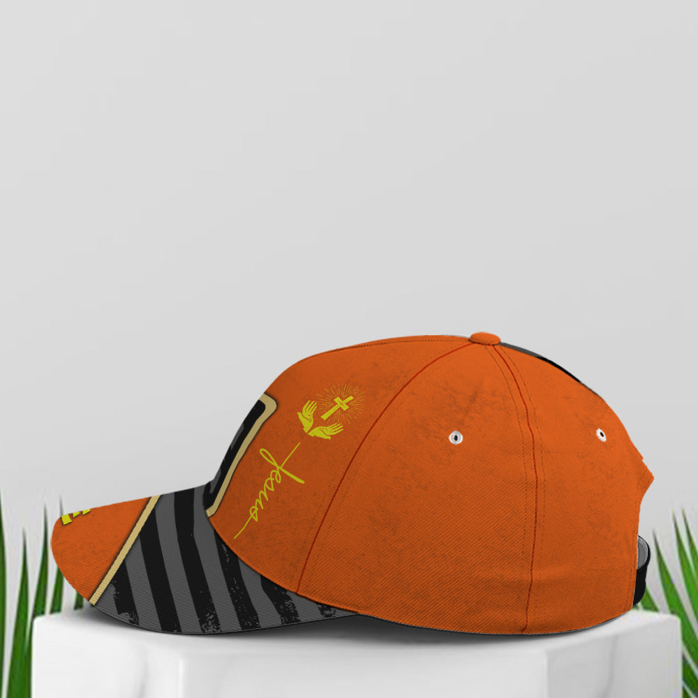 Personalized Patriotic American Eagle With Cross Baseball Cap