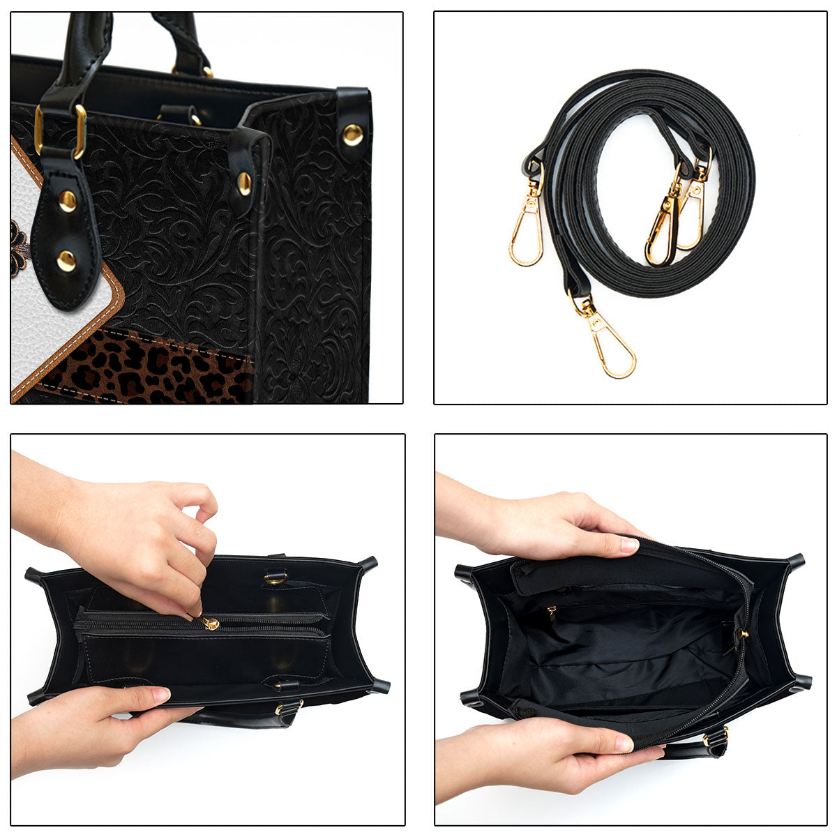 Personalized Leather Bag - God Grant Me The Serenity To Accept The Things I Cannot Change Leather Bag - Christian Pu Leather Bags For Women