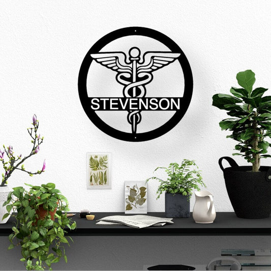 Personalized Physician Assistant Metal Sign - Medical Practitioner Metal Wall Art - Gift for Dad - Gift For Nurse & Doctor -