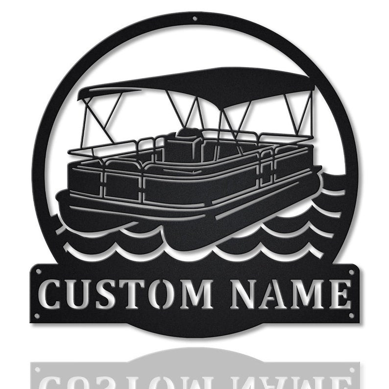 Personalized Pontoon Boat Metal Sign - Custom Pontoon Boat Metal Wall Art - Hobbies Gifts - Birthday Gift