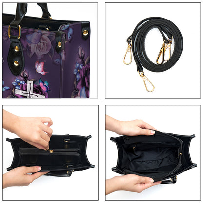 Personalized Trust In The Lord With All Your Heart Leather Bag - Christian Pu Leather Bags For Women