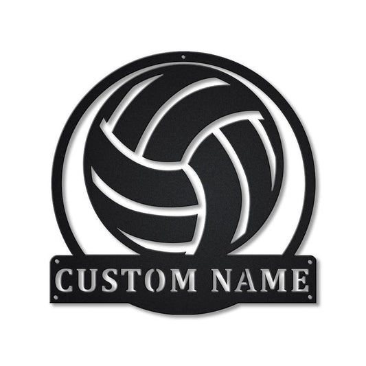 Personalized Volleyball Metal Sign - Custom Volleyball Metal Sign - Volleyball Custom Home Decor - Volleyball Gift