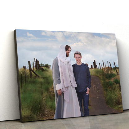 Personalized Walking With Christ Behold Your Little Ones 4 - Canvas Pictures - Jesus Canvas Art - Christian Wall Art