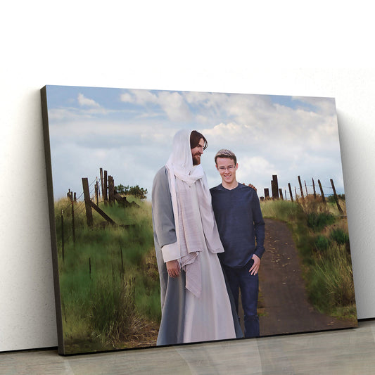 Personalized Walking With Christ Behold Your Little Ones 4 - Canvas Pictures - Jesus Canvas Art - Christian Wall Art