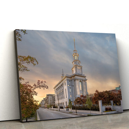 Philadephia Temple Avenue Canvas Wall Art - Jesus Christ Picture - Canvas Christian Wall Art