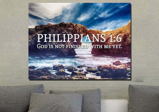 Philippians 16 Canvas Wall Art Print S - Christian Canvas Wall Art
