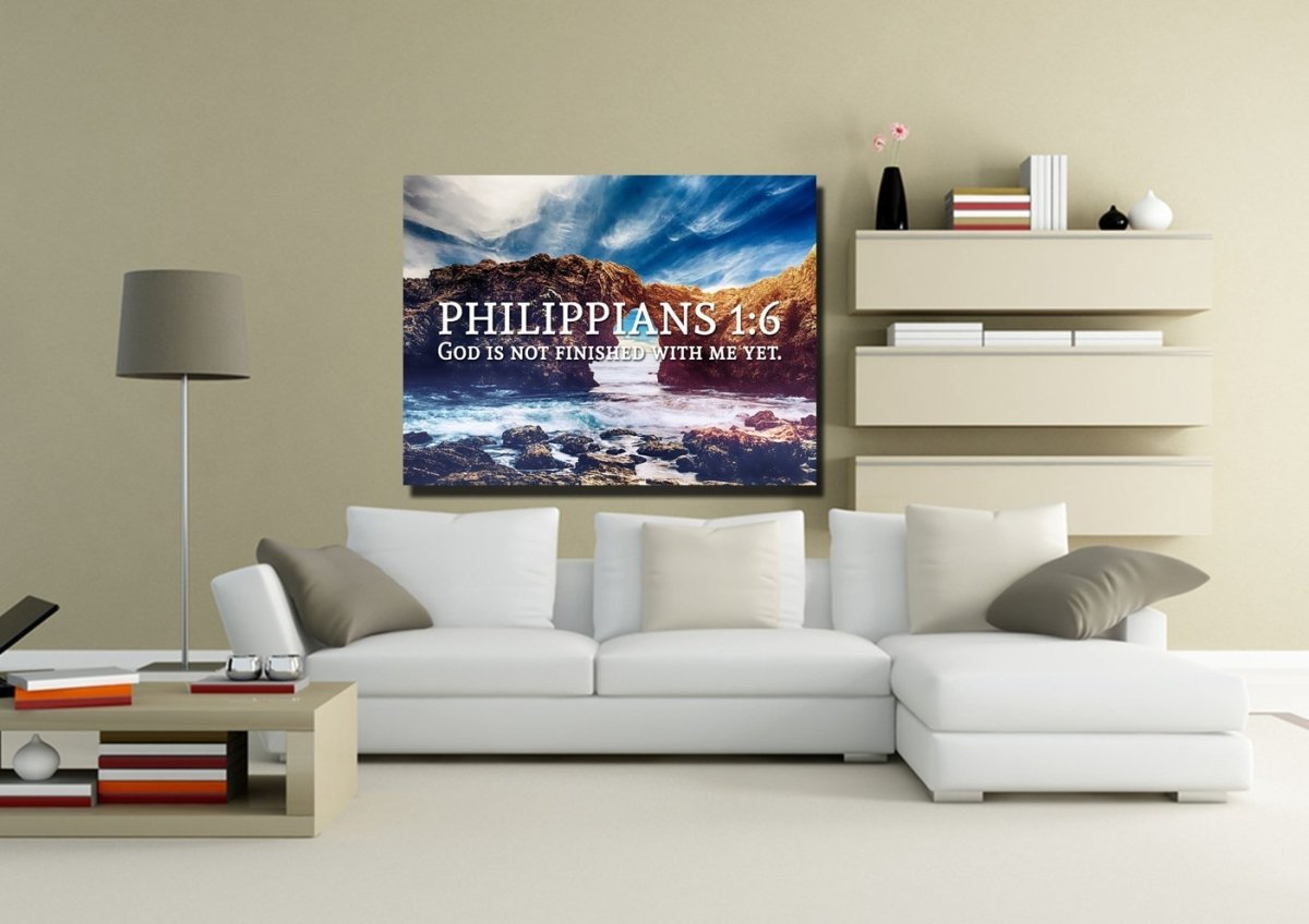 Philippians 16 Canvas Wall Art Print S - Christian Canvas Wall Art