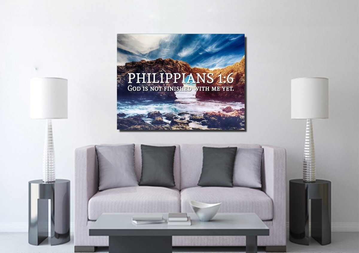 Philippians 16 Canvas Wall Art Print S - Christian Canvas Wall Art