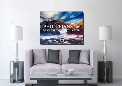 Philippians 16 Canvas Wall Art Print S - Christian Canvas Wall Art