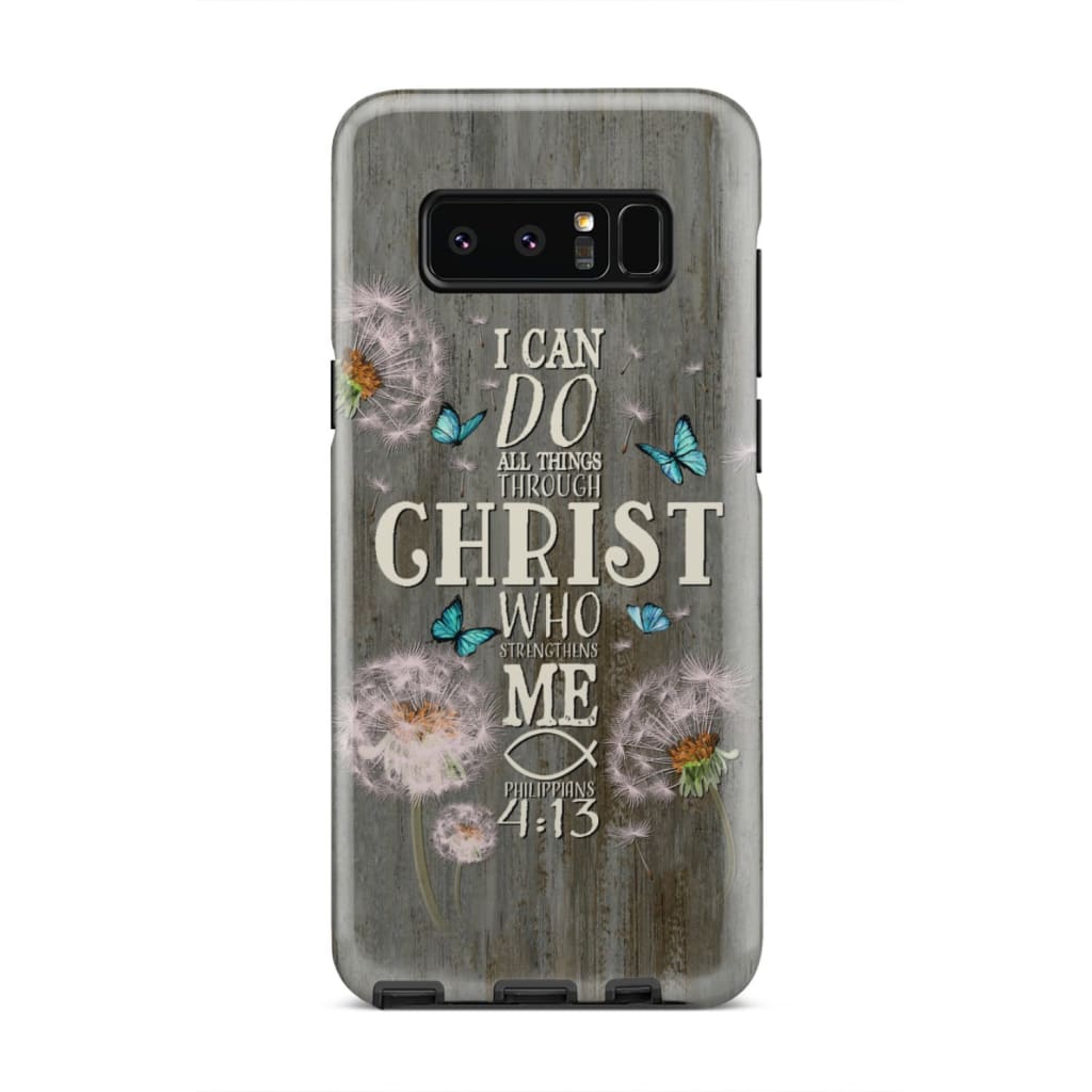 Philippians 413 I Can Do All Things Through Christ Bible Verse Phone Case - Inspirational Bible Scripture iPhone Cases