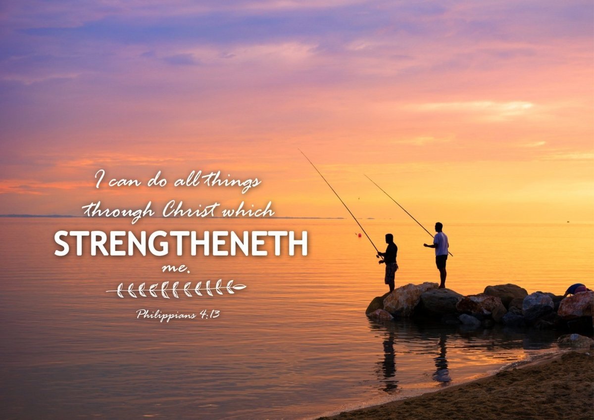 Philippians 413 Kjv #1 Bible Verse Canvas Wall Art - Christian Canvas Wall Art