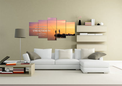 Philippians 413 Kjv #1 Bible Verse Canvas Wall Art - Christian Canvas Wall Art