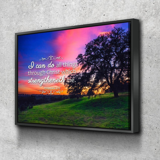 Philippians 413 Kjv #2 Bible Verse Canvas Wall Art - Christian Canvas Wall Art