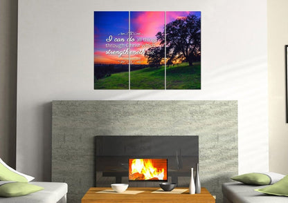 Philippians 413 Kjv #2 Bible Verse Canvas Wall Art - Christian Canvas Wall Art