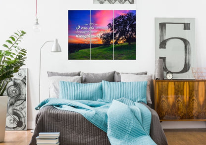 Philippians 413 Kjv #2 Bible Verse Canvas Wall Art - Christian Canvas Wall Art