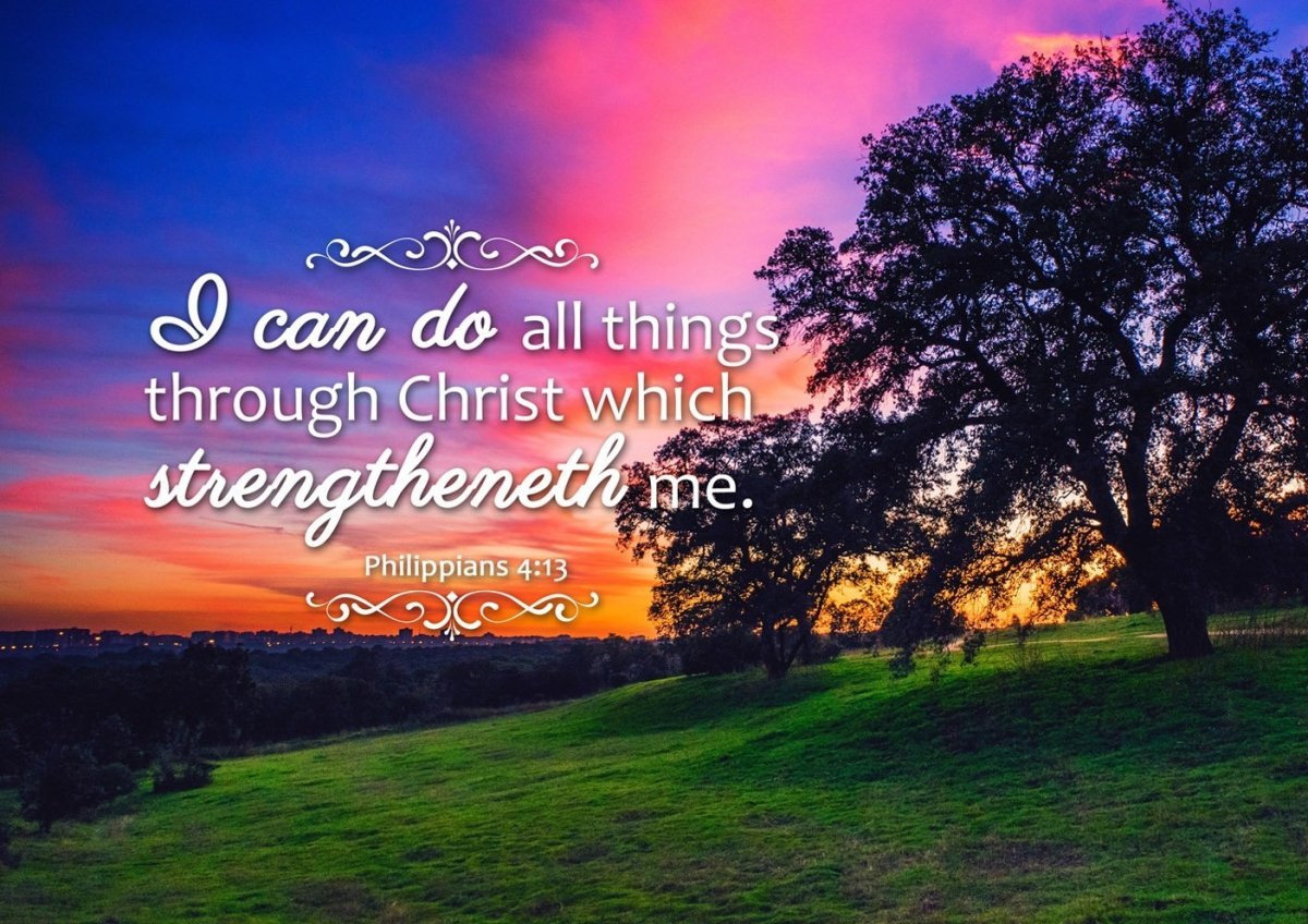 Philippians 413 Kjv #2 Bible Verse Canvas Wall Art - Christian Canvas Wall Art