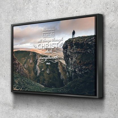 Philippians 413 Kjv #7 Bible Verse Canvas Wall Art - Christian Canvas Wall Art