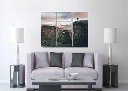 Philippians 413 Kjv #7 Bible Verse Canvas Wall Art - Christian Canvas Wall Art