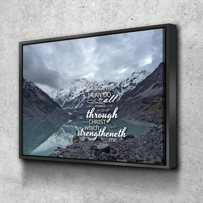 Philippians 413 Kjv #9 Bible Verse Canvas Wall Art - Christian Canvas Wall Art